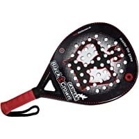 Los mejores  - Black Crown Caiman - Pala de Padel- Adultos Unisex- Negro-Rojo- L